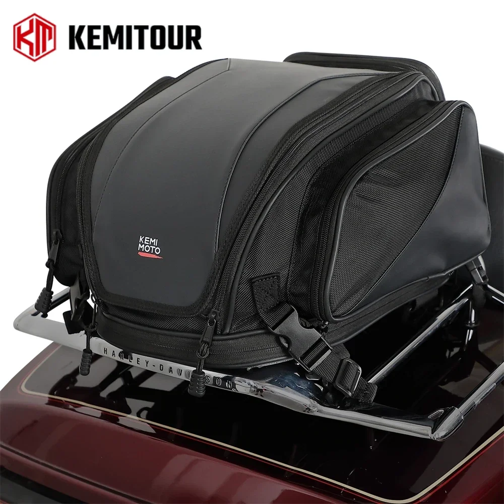 Motorcycle Gear Warehouse - Motorcycle Tail Bags 18-22L Expandable Sissy