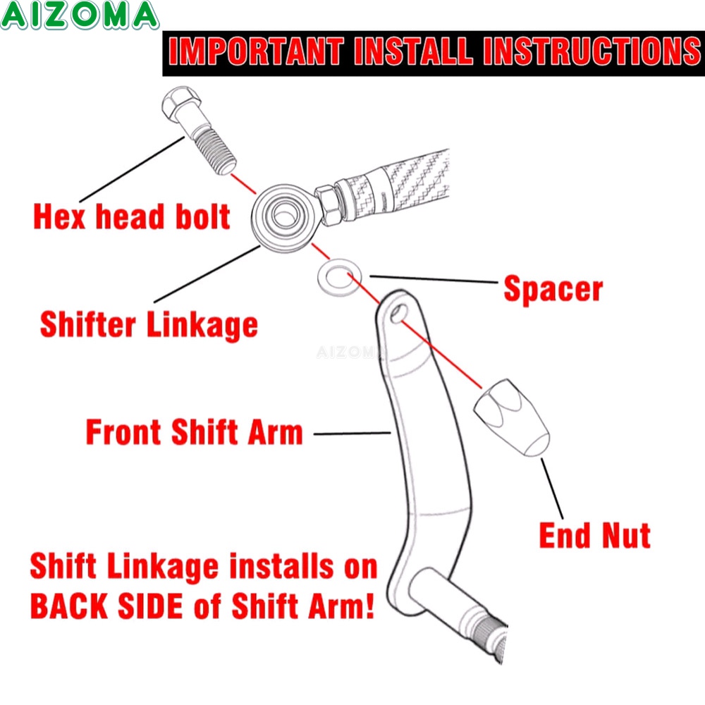 300mm-335mm Motorcycle Gear Sh - Motorcycle Gear Linkage Rod review and price