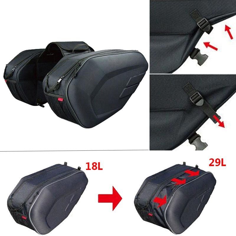 Black 36-58L Motorcycle Saddle - Motorcycle Gear Warehouse review and price