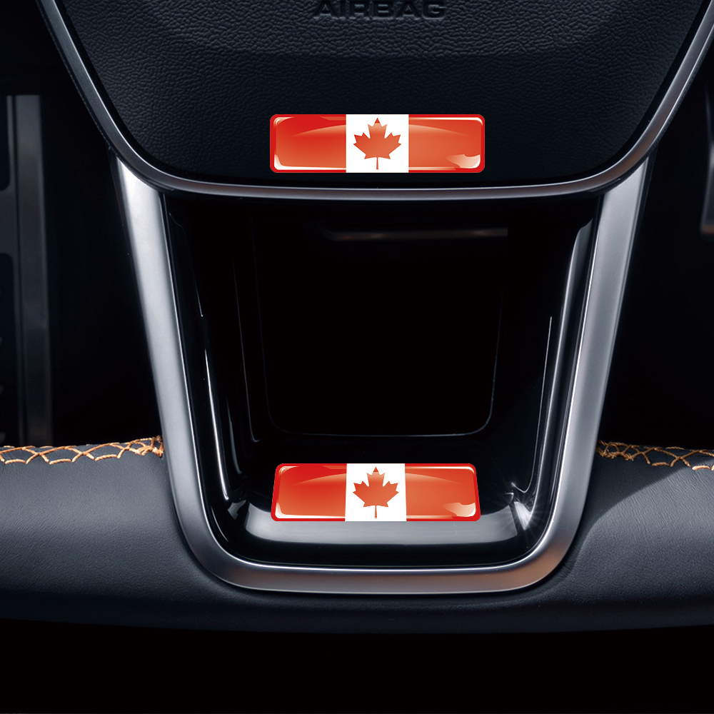 Canada Flag 3D Epoxy Resin Dec - Motorcycle Gear Canada review and price